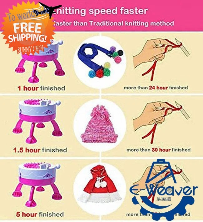 E-Weaver Knitting Loom Machine Toy Playset 689B - Image 3