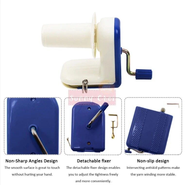 In-Line Hand-Operated Wool Winder Swift 4 Ozs Yarn Ball Winder - Image 4